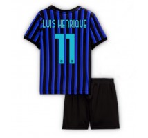 Inter Milan Luis Henrique #11 Koszulka Podstawowa dzieci 2025-26 Krótki Rękaw (+ krótkie spodenki)